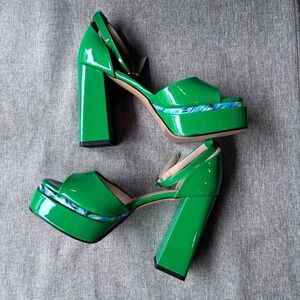 Hi-Lo High Heel Platform Pump Sandals, Size Eur 43, Size 10